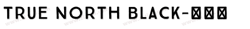 True North Black字体转换